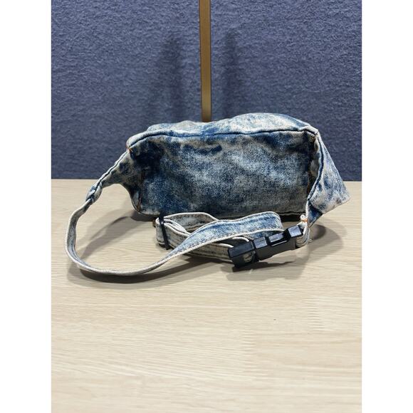 Vintage 80s Shane Denim Fannypack Acid Stone Washed Made In Taiwan - Picture 2 of 8